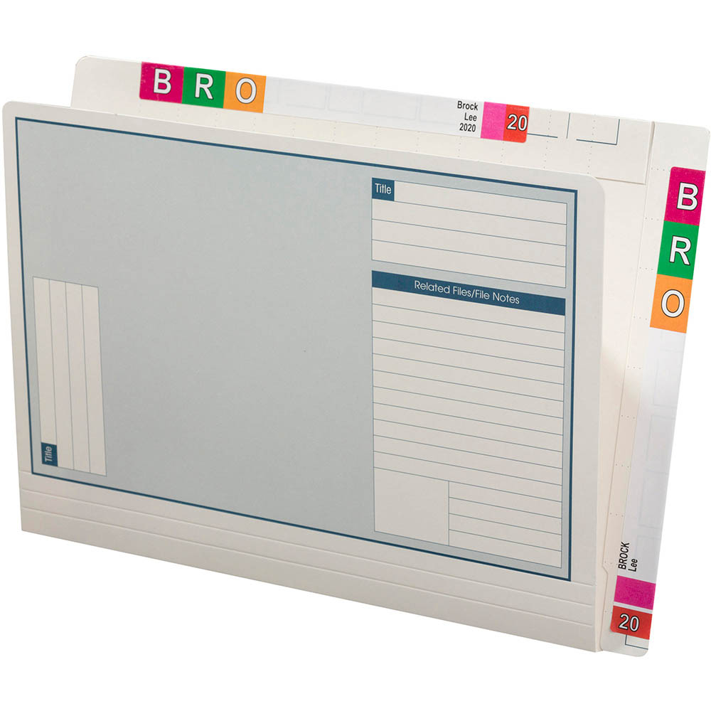 Image for AVERY 46714 LATERAL NOTES FILE TWIN TAB 355 X 235MM WHITE BOX 100 from Mitronics Corporation