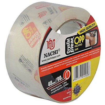 Image for NACHI 625 CRYSTAL CLEAR PACKAGING TAPE 48MM X 50M from Positive Stationery