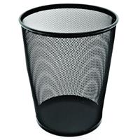 esselte metal mesh waste bin 19 litre black