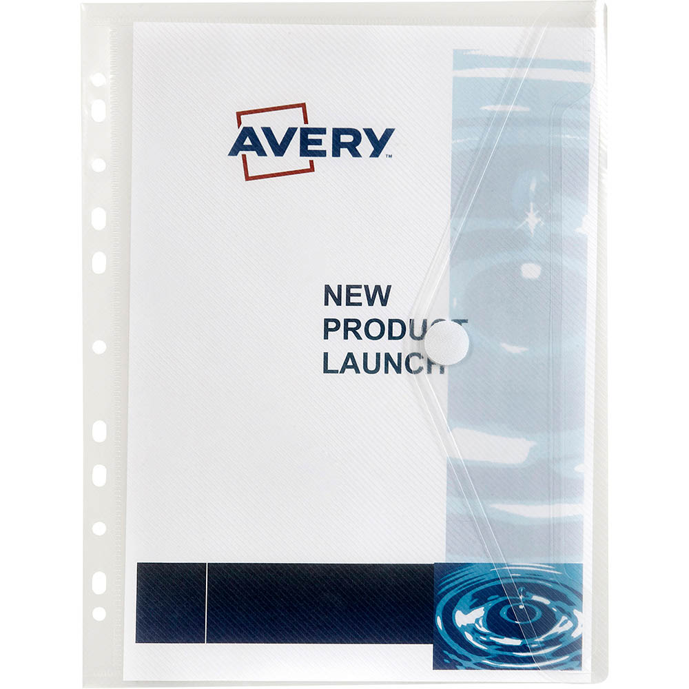Image for AVERY 47900 BINDER WALLET WITH BINDING STRIP A4 CLEAR from Olympia Office Products