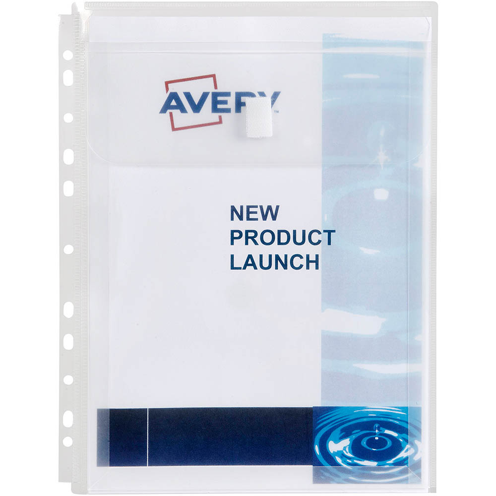 Image for AVERY 47902 POCKET EXPANDABLE A4 50 SHEETS CLEAR PACK 5 from Olympia Office Products