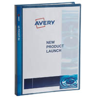 avery 47935 display book insert cover 40 pocket a4 navy