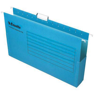 Image for ESSELTE HANGING BOX SUSPENSION FILE 50MM BLUE PACK 25 from Challenge Office Supplies