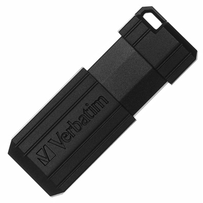 VERBATIM STORE-N-GO PINSTRIPE USB FLASH DRIVE 2.0 64GB BLACK |  | 7025265