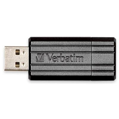 VERBATIM STORE-N-GO PINSTRIPE USB FLASH DRIVE 2.0 128GB BLACK |  | 7046015
