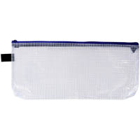 avery pencil case with zip handy pouch pencil case clear and blue