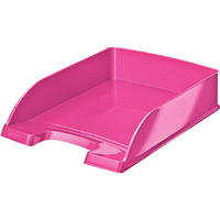 leitz wow letter tray pink