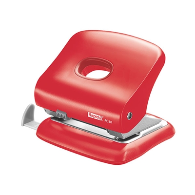 Image for RAPID FC30 2 HOLE PUNCH RED from Olympia Office Products