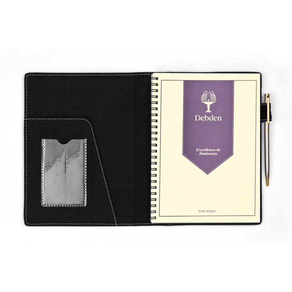 DEBDEN FASHION COMPENDIUM WITH WIRO NOTEPAD A5 BLACK |  | 7035367