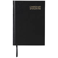 cumberland 2024-2025 financial year diary day to page a5 black