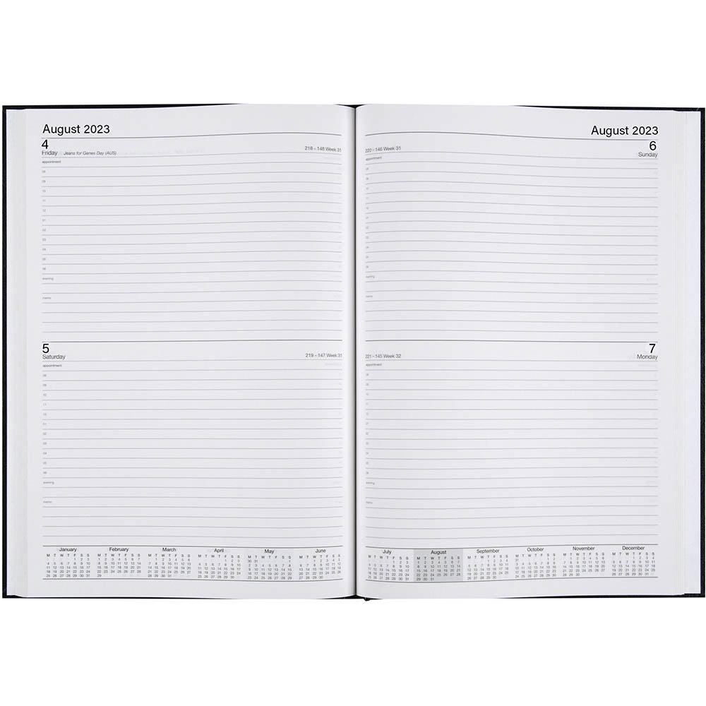 CUMBERLAND 52ECPBKNP BUSINESS DIARY 2 DAYS TO PAGE A5 BLACK |  | 7051577