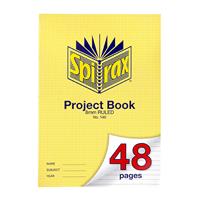 spirax 140 project book 8mm ruled a4 48 page