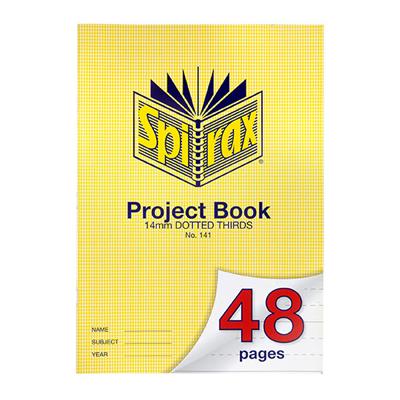 Image for SPIRAX 141 PROJECT BOOK 14MM DOTTED THIRDS A4 48 PAGE from Prime Office Supplies