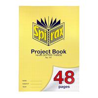 spirax 141 project book 14mm dotted thirds a4 48 page