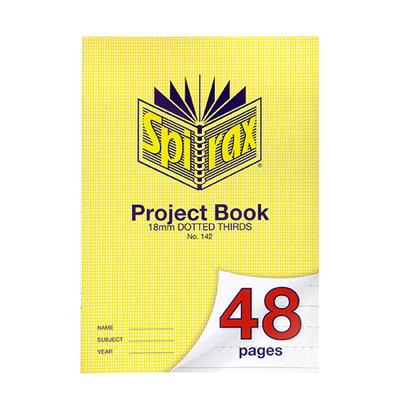 Image for SPIRAX 142 PROJECT BOOK 18MM DOTTED THIRDS A4 48 PAGE from Prime Office Supplies