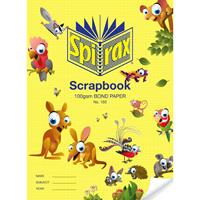 spirax 150 scrapbook 64 page 100gsm 335 x 245mm yellow