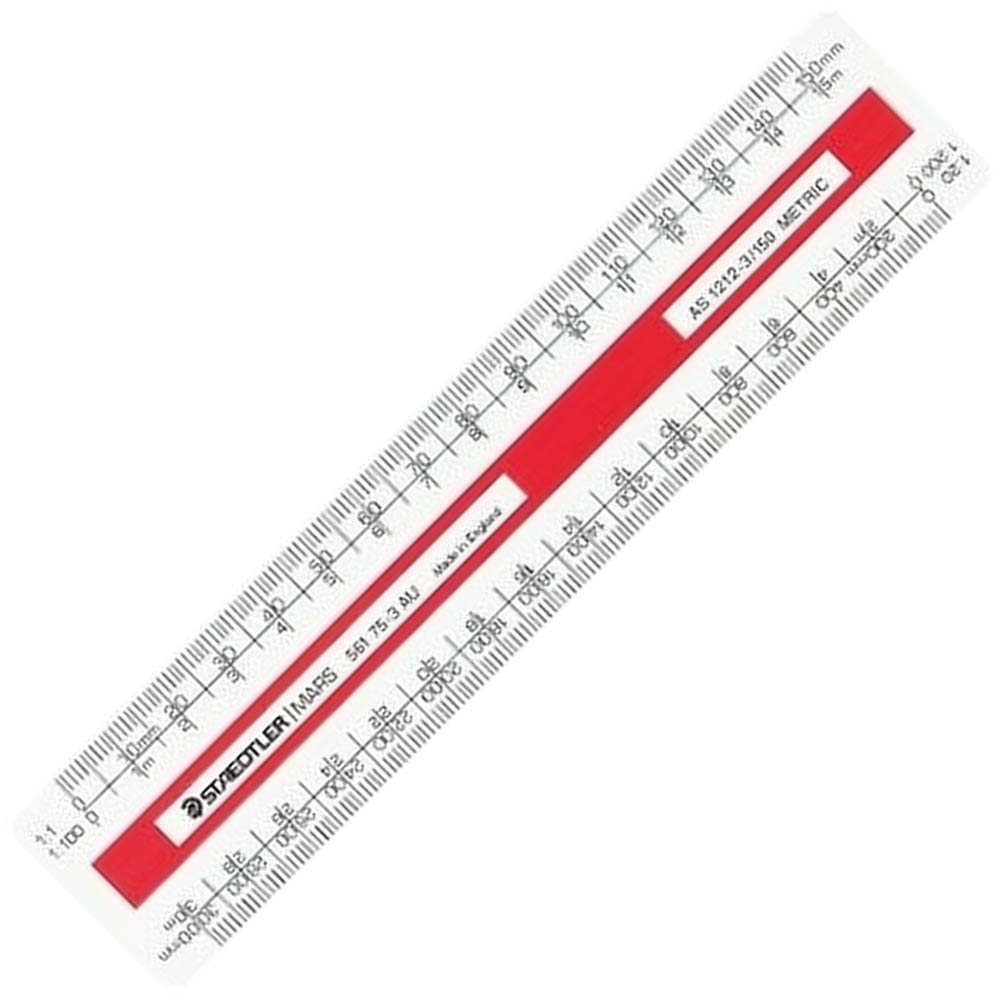 Image for STAEDTLER 561 75-3 MARS OVAL SCALE RULER 150MM WHITE from Office Heaven