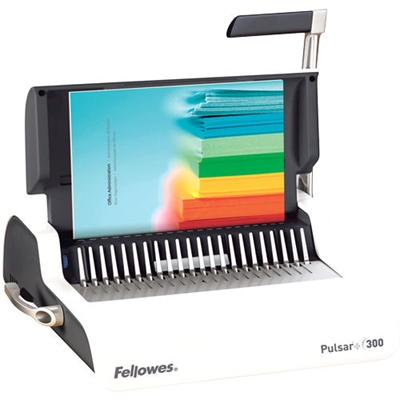 Image for FELLOWES PULSAR+ 300 MANUAL BINDING MACHINE PLASTIC COMB WHITE from ALLBIZ Office Supplies