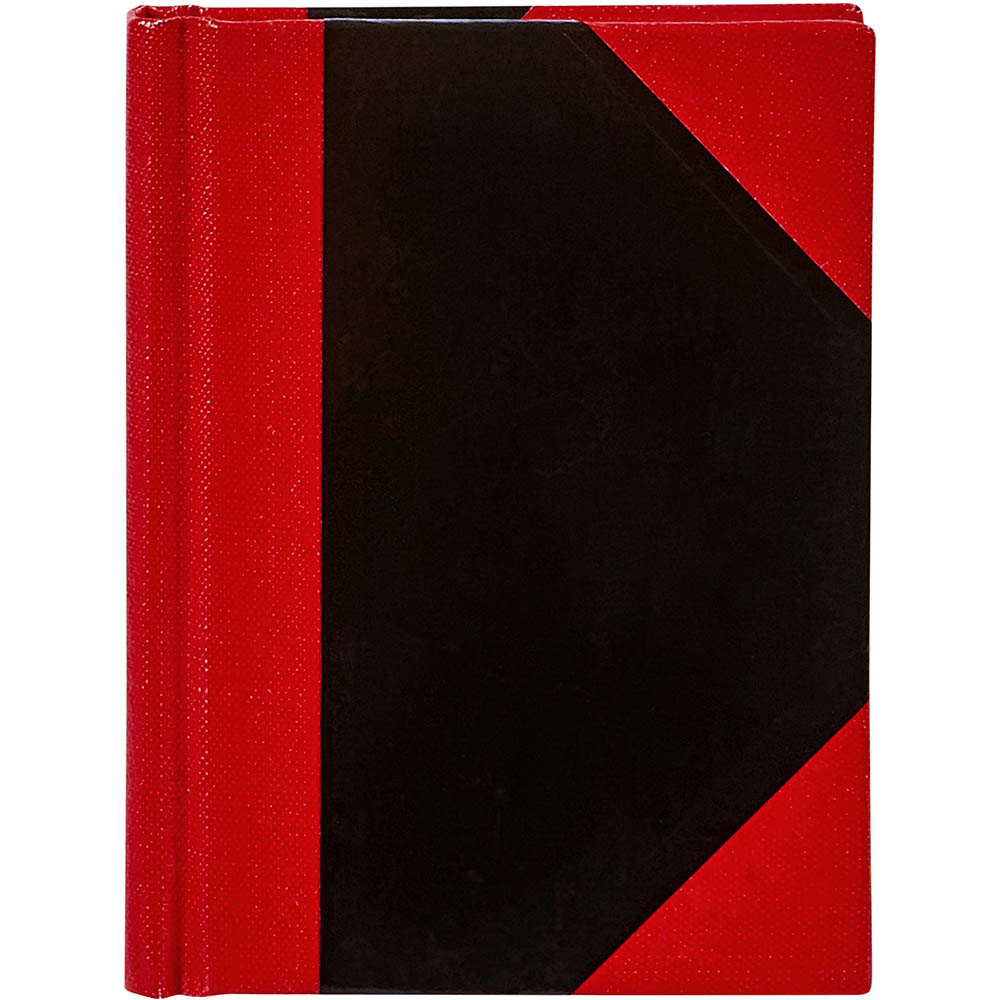Image for SPIRAX NOTEBOOK CASEBOUND RULED 100 LEAF A4 BLACK/RED from York Stationers