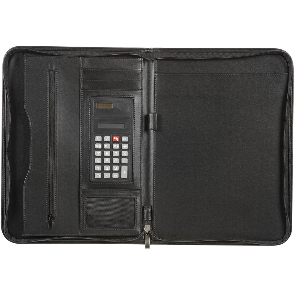 Image for SPIRAX SLIMLINE ZIPPERED COMPENDIUM A4 BLACK from Prime Office Supplies