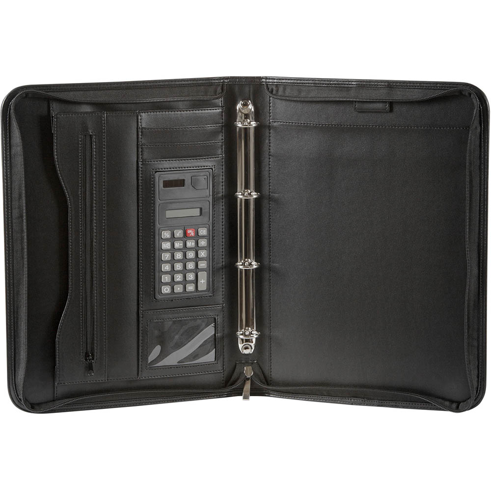 Image for SPIRAX ZIPPERED COMPENDIUM 4 RING A4 BLACK from Office Express
