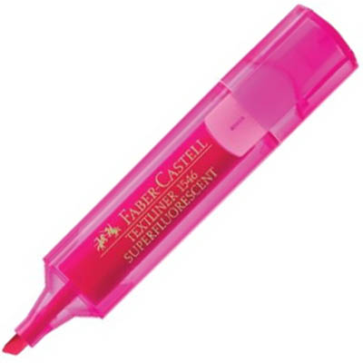 Image for FABER-CASTELL TEXTLINER ICE HIGHLIGHTER CHISEL PINK BOX 10 from Mitronics Corporation