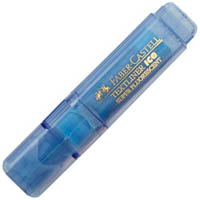 faber-castell textliner ice highlighter chisel blue box 10