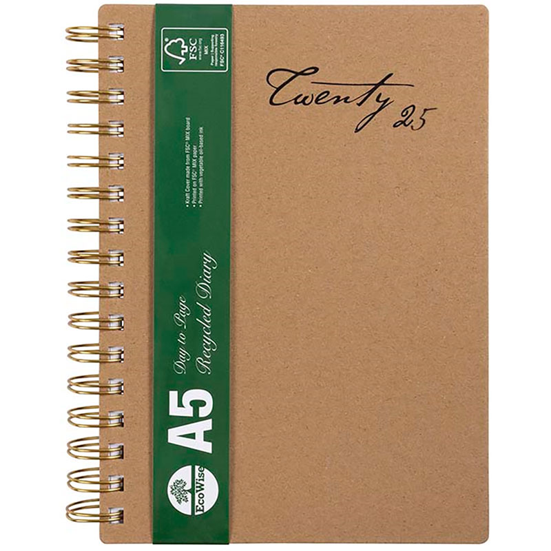ECOWISE 57SECB DIARY WEEK TO VIEW WIRO BOUND A5 |  | 7046343i