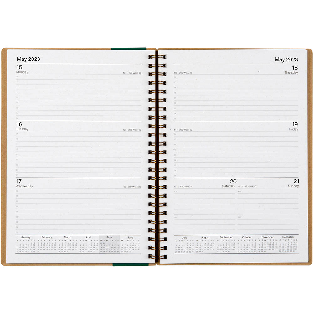 ECOWISE 57SECB DIARY WEEK TO VIEW WIRO BOUND A5 |  | 7046343i