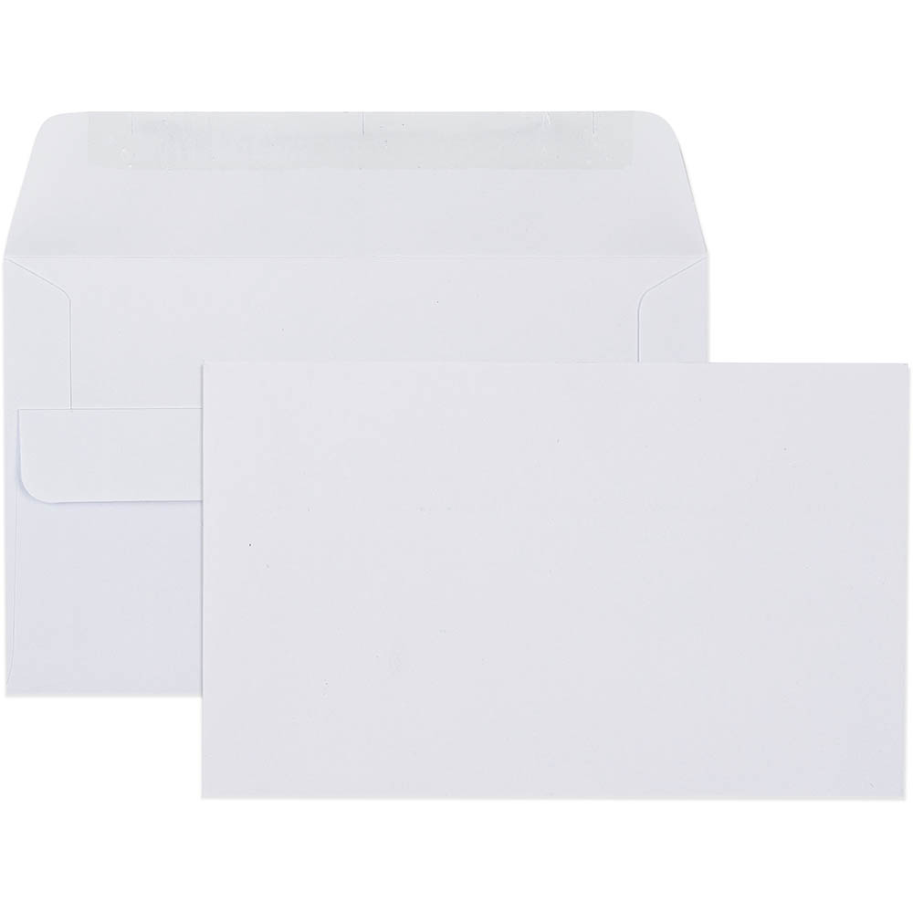 Image for CUMBERLAND ENVELOPES 12-3/4 WALLET PLAINFACE SELF SEAL 80GSM 90 X 165MM WHITE BOX 500 from York Stationers