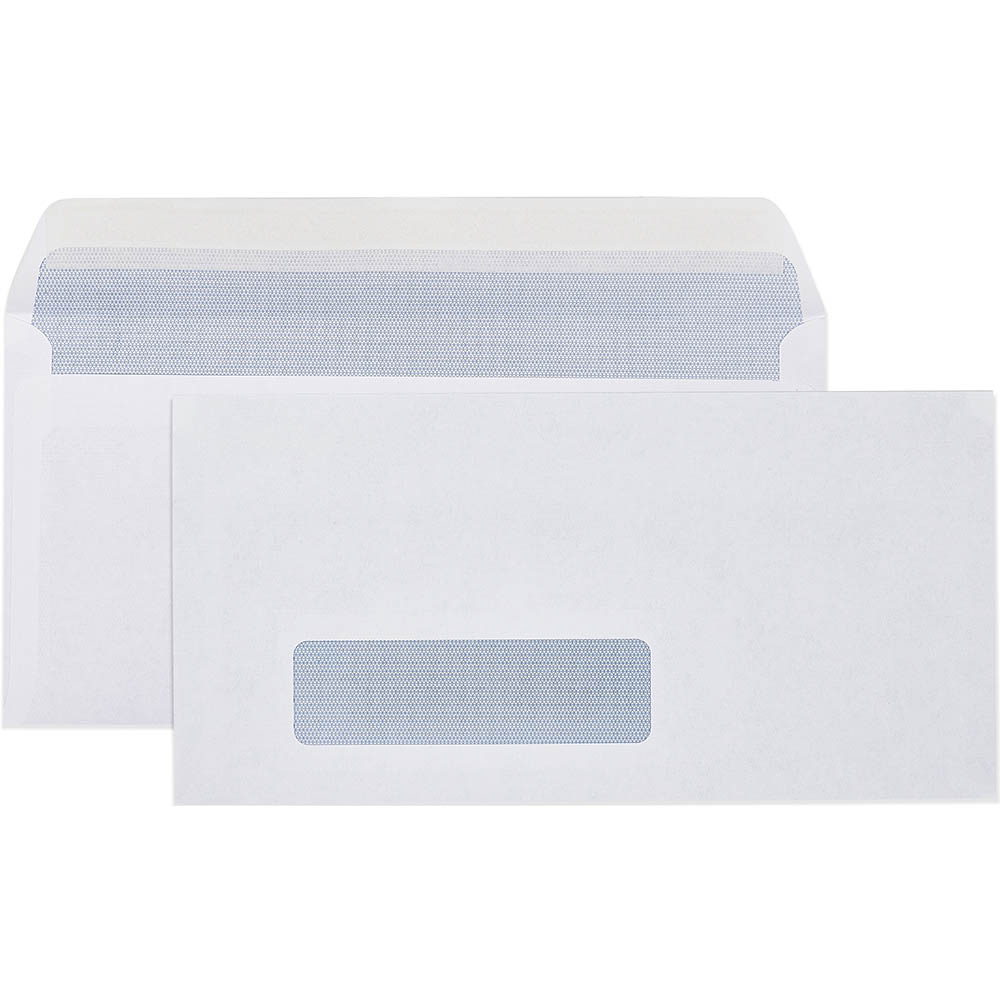 Image for CUMBERLAND DL ENVELOPES SECRETIVE WALLET WINDOWFACE STRIP SEAL 80GSM 110 X 220MM WHITE BOX 500 from BusinessWorld Computer & Stationery Warehouse