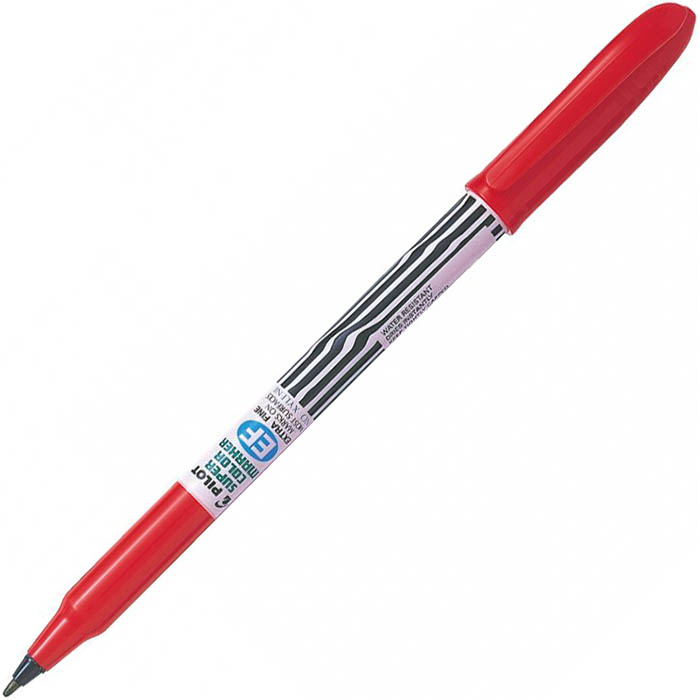 Image for PILOT SCAN-EF SUPER COLOUR PERMANENT MARKER BULLET 0.9MM RED BOX 12 from Mitronics Corporation