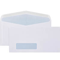 cumberland dlx envelopes secretive wallet windowface (28 x 95) moist seal 80gsm 235 x 120mm white box 500