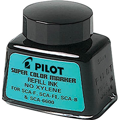 Image for PILOT SCA-RF SUPER COLOUR PERMANENT MARKER REFILL INK 30ML BLACK from Office Fix - WE WILL BEAT ANY ADVERTISED PRICE BY 10%