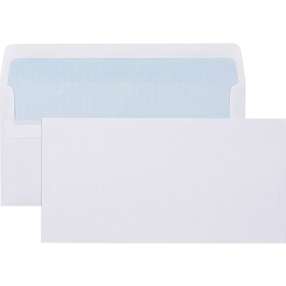 Image for CUMBERLAND DLX ENVELOPES SECRETIVE WALLET PLAINFACE SELF SEAL 80GSM 235 X 120MM WHITE BOX 500 from Prime Office Supplies