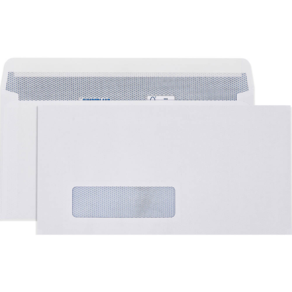 Image for CUMBERLAND DLX ENVELOPES SECRETIVE WALLET WINDOWFACE STRIP SEAL LASER 90GSM 235 X 120MM WHITE BOX 500 from Prime Office Supplies