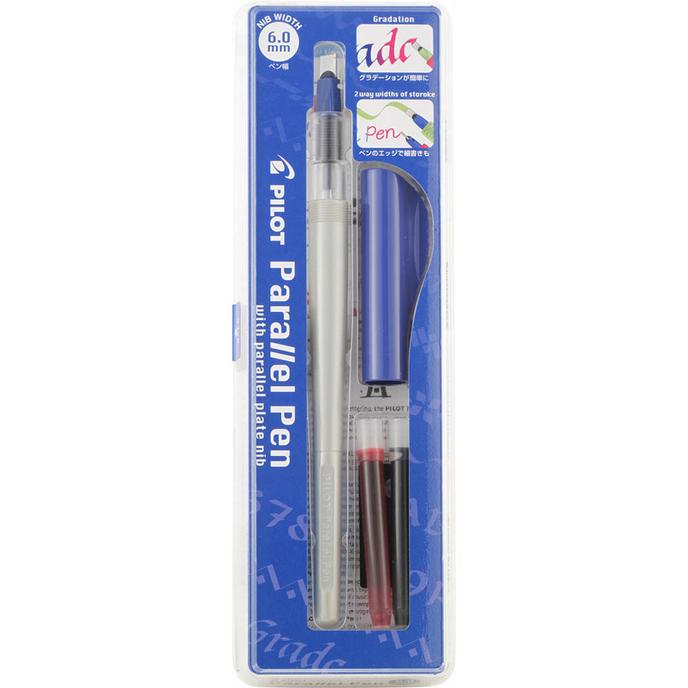 Image for PILOT PARALLEL CALLIGRAPHY PEN 6.0MM BLACK/RED from BusinessWorld Computer & Stationery Warehouse