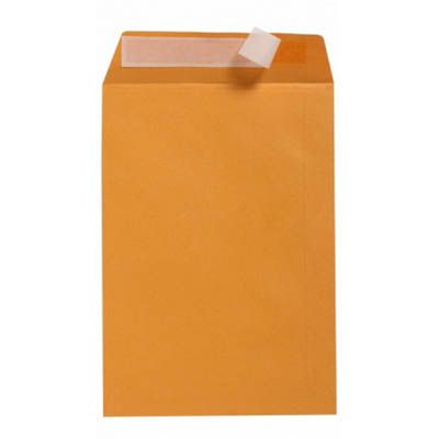 Image for CUMBERLAND C4 ENVELOPES POCKET PLAINFACE STRIP SEAL 85GSM 324 X 229MM GOLD BOX 250 from Memo Office and Art