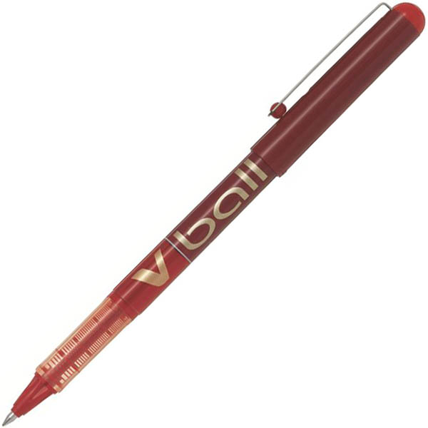 Image for PILOT V-BALL LIQUID INK ROLLERBALL PEN 0.7MM RED from That Office Place PICTON