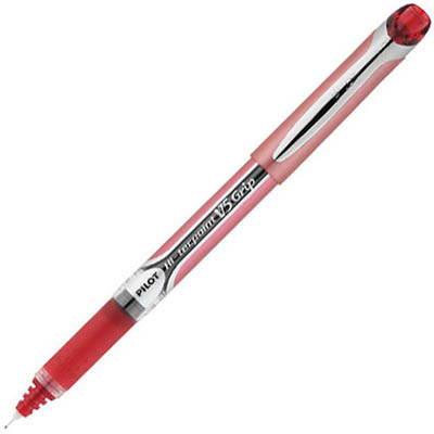 Image for PILOT V5 HI-TECPOINT GRIP LIQUID INK ROLLERBALL PEN FINE 0.5MM RED BOX 12 from BusinessWorld Computer & Stationery Warehouse