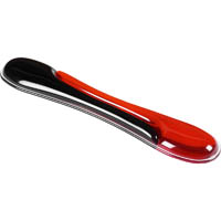 kensington duo keyboard gel wrist rest black/red