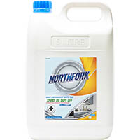 northfork surface spray disinfectant hospital grade spray on wipe off 5 litre