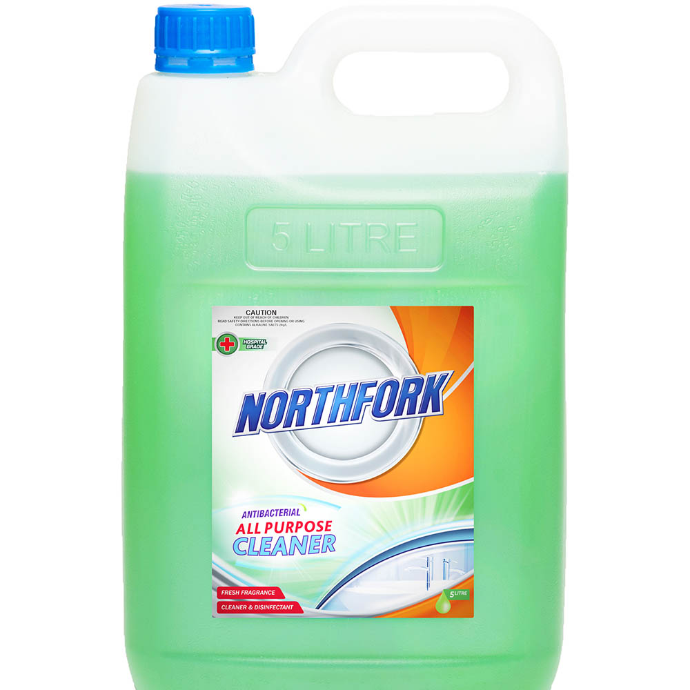 Image for NORTHFORK ALL PURPOSE CLEANER HOSPITAL GRADE ANTIBACTERIAL 5 LITRE from York Stationers