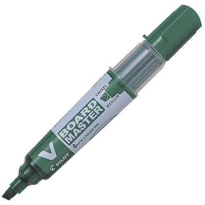 Image for PILOT BEGREEN V BOARD MASTER WHITEBOARD MARKER CHISEL 6.0MM GREEN BOX 10 from That Office Place PICTON