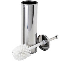 compass toilet brush stainless steel silver