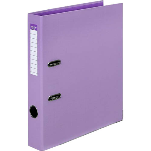 Image for COLOURHIDE HALF LEVER ARCH FILE 50MM A4 PURPLE from Clipboard Stationers & Art Supplies