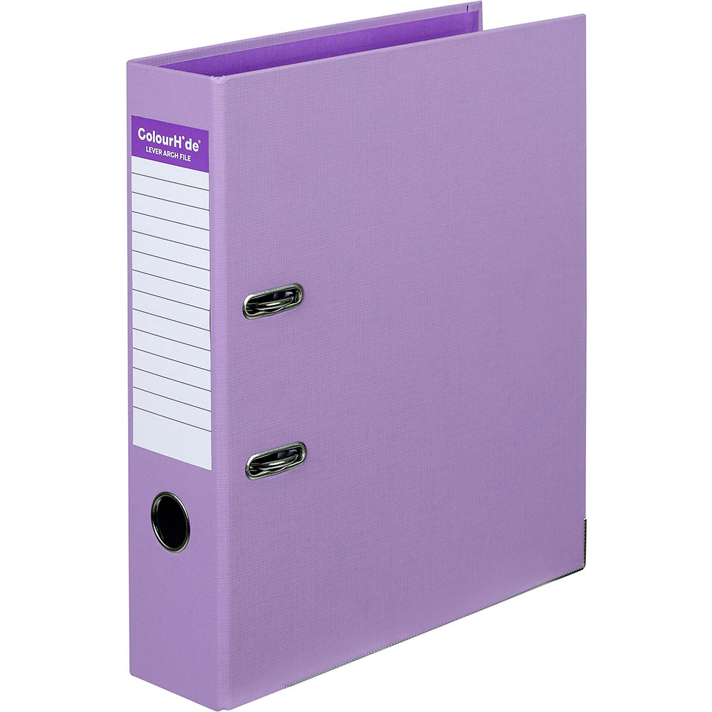 Image for COLOURHIDE LEVER ARCH FILE PE A4 PURPLE from Office Heaven