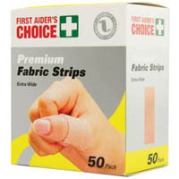 first aiders choice premium fabric strips box 50