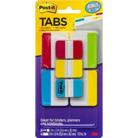post-it 686-vad2 durable filing tabs solid assorted value pack 114