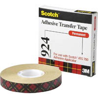 scotch 924 atg adhesive transfer tape 12.5mm x 32.9m